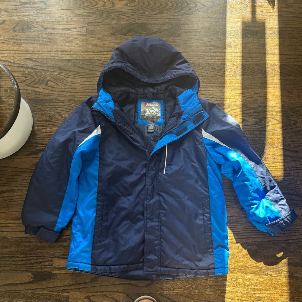 Boys XL (14-16) Navy and Blue Puffer Jacket